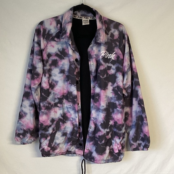PINK Victoria's Secret Multicolor Bomber Jacket Size XS - Picture 1 of 11